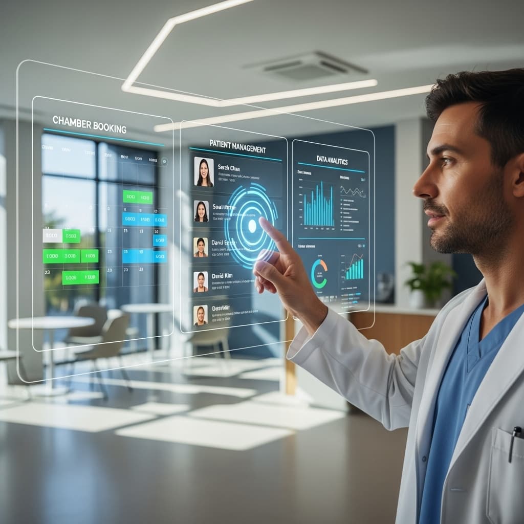 Modern medical corridor